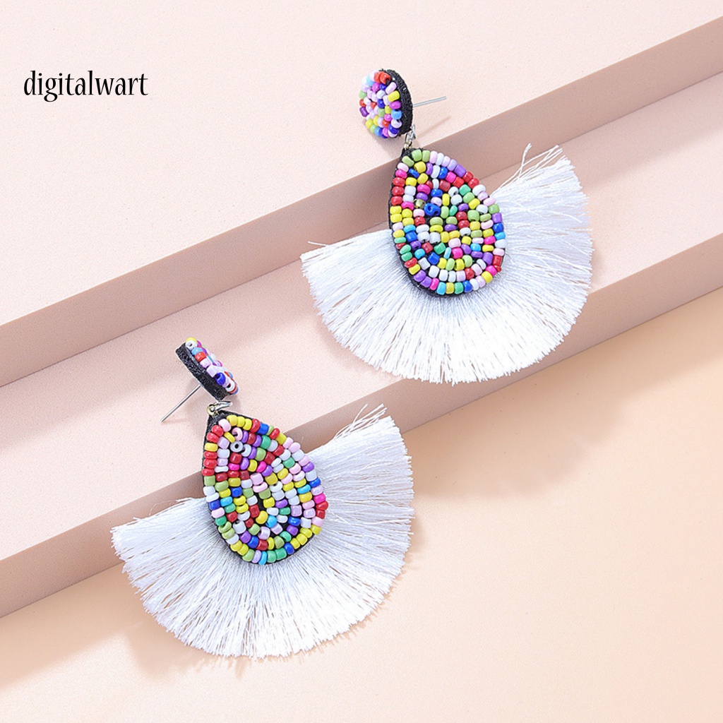 Kỹ Thuật Số| 1 Đôi Bông Tai Hình Quạt Phong Cách Bohemia Trọng Lượng Nhẹ Dành Cho Nữ