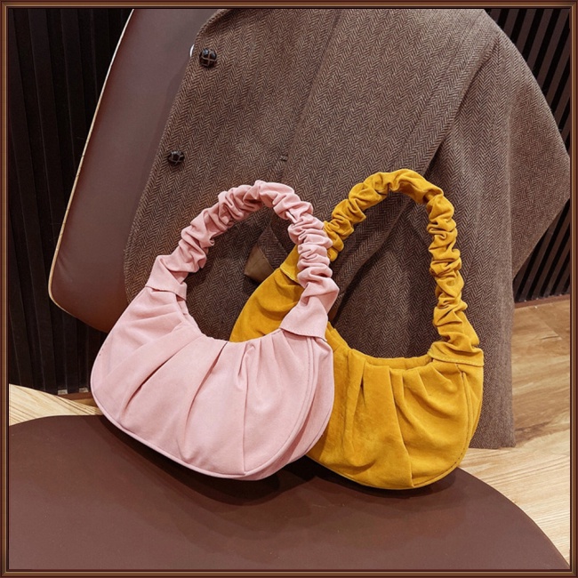 Túi Xách Da Xếp Ly Hình Đám Mây Thời Trang Cho Nữ