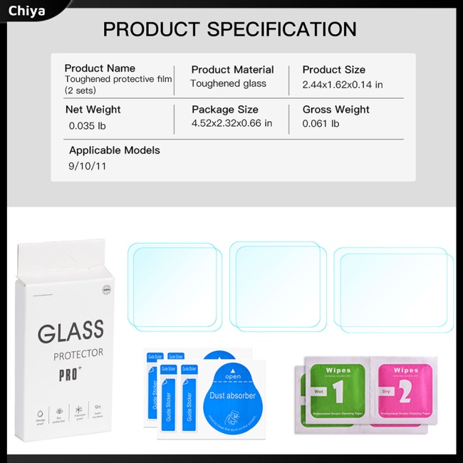 1 Bộ Kính Cường Lực Bảo Vệ Màn Hình Chống Trầy Cho Máy Ảnh Gopro11 / 9 / 10