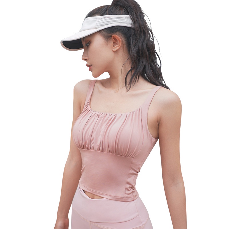 Áo Sát Nách Thể Thao Có Miếng Đệm Ngực Khô Nhanh Thoáng Khí Hàng Mới Dành Cho Bạn Nữ
