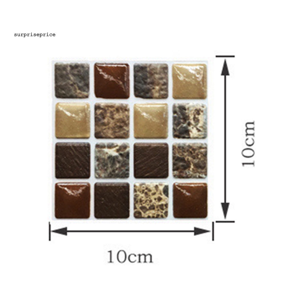 Bộ 10 Miếng Dán Tường Trang Trí Bằng PVC Vinyl Chống Nước