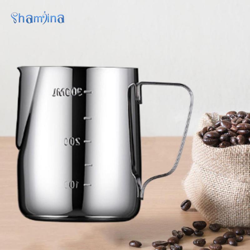 Shamjina Bình Tạo Bọt Cà Phê Latte Bằng Thép Không Gỉ 350ml 600ml 1000ml