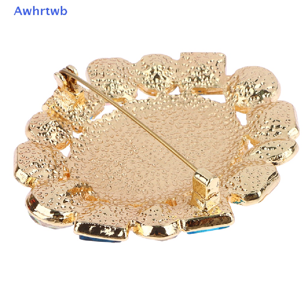 Ghim Cài Áo Hình Oval Đính Đá Thời Trang Cho Nữ Mới