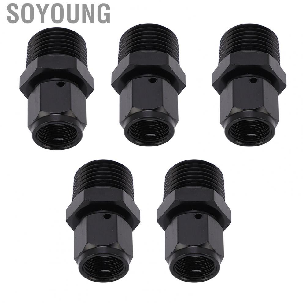 Soyoung 6AN To 1/2 NPT Adapter  Rustproof Aluminum Alloy Replacement Corrosion Proof Female Male Swivel for Fuel Filter Line
