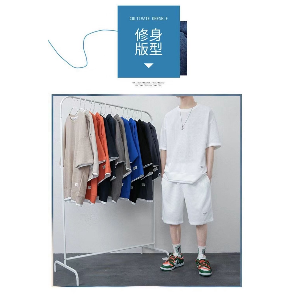 Bộ Quần Áo Mặc Nhà Thể Thao Nam Mùa Hè Phong Cách Cao Cấp -B02