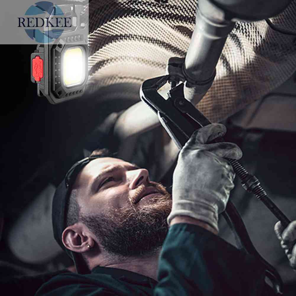 Móc Khóa Đèn LED COB 500lm Màu Đen Chống Nước Bỏ Túi Tiện Dụng