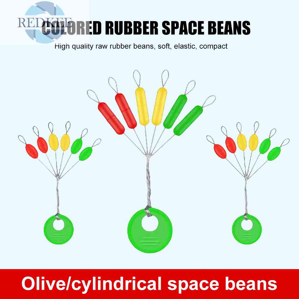 Set 10 / 60 Nút Chặn Dây Câu Hình Trụ Nhiều Màu Sắc