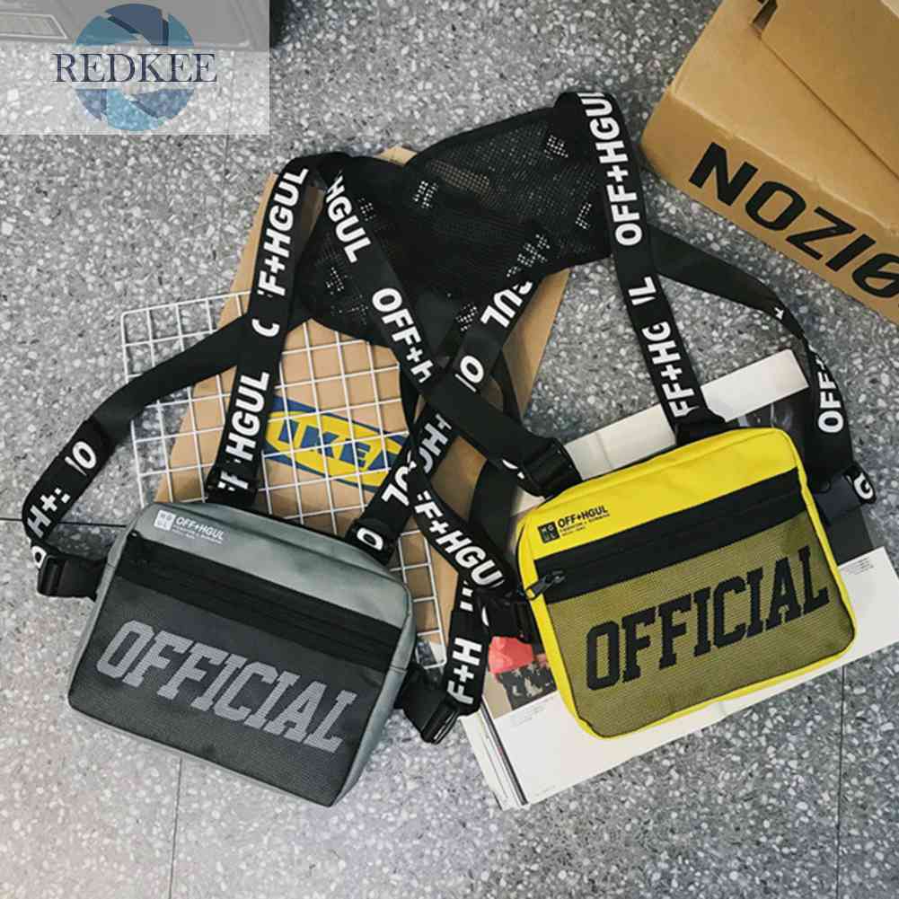 Túi Đeo Chéo Ngực Vải Oxford Nhỏ Gọn Có Thể Điều Chỉnh Thời Trang Cho Nam