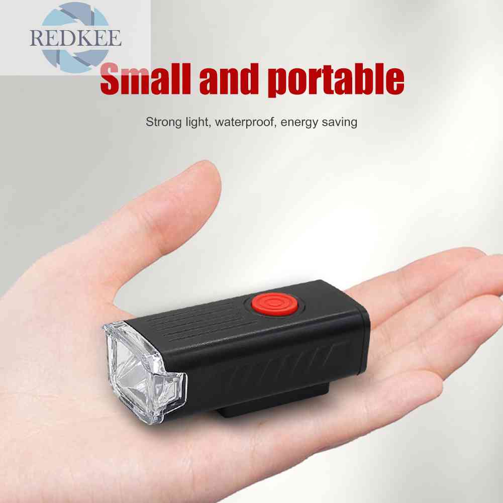 Đèn Pha LED 3 Chế Độ 400LM 700mAh Chống Thấm Nước Có Thể Sạc Lại Bằng Cổng USB Cho Xe Đạp