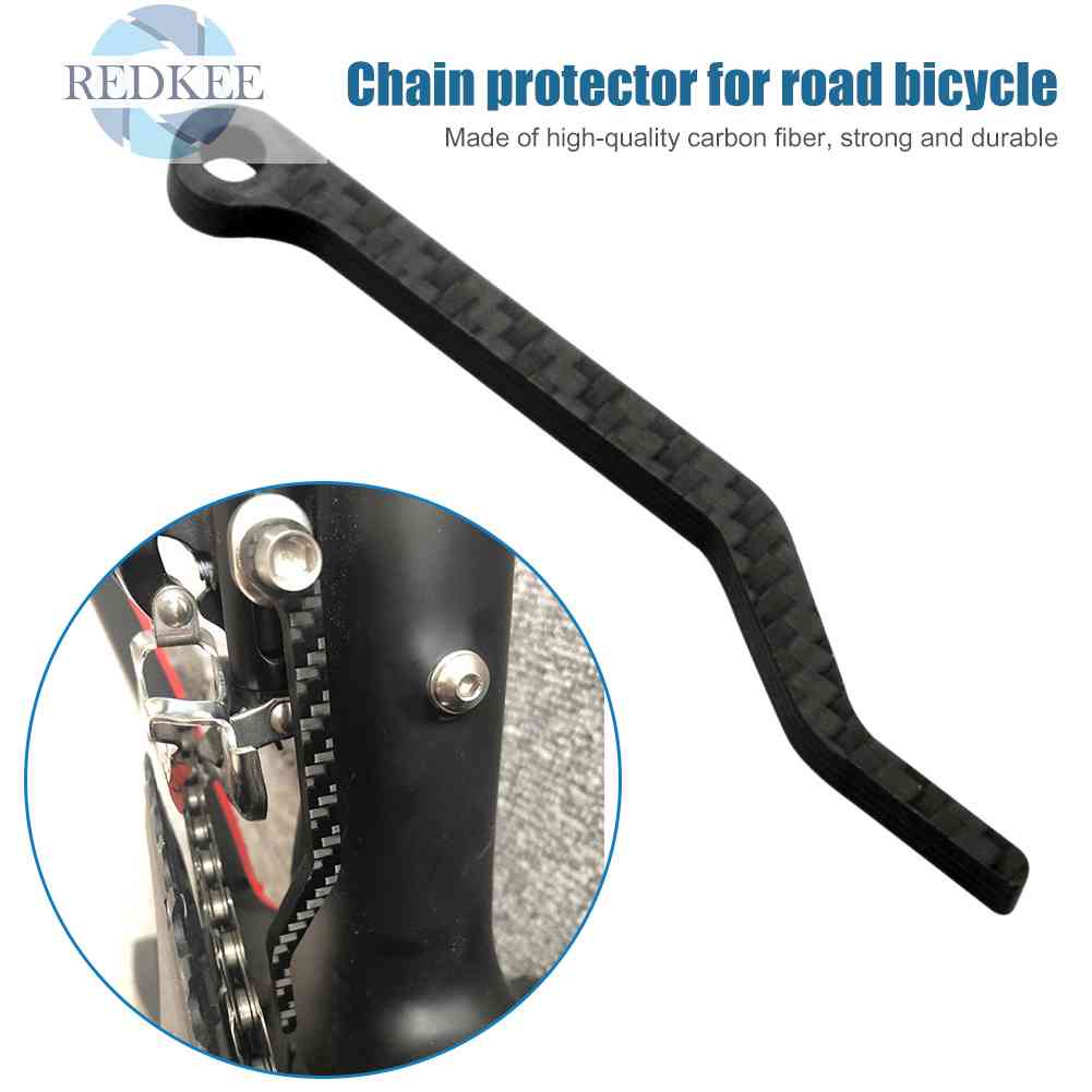 Phụ Kiện Bảo Vệ Dây Xích Xe Đạp Bằng Sợi Carbon Màu Đen
