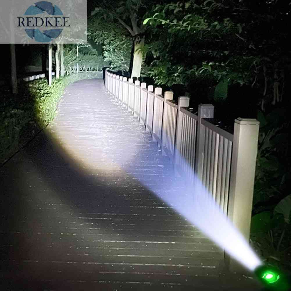 Đèn Pin T6 + COB + 365nm LED UV 350lm Màu Đen Dùng Khi Đi Cắm Trại Ngoài Trời