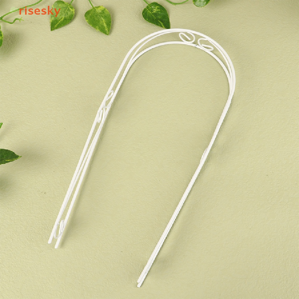 [risesky] Mô Hình Cửa Vòm Mini Bằng Sắt Màu Trắng Trang Trí Tiểu Cảnh Nhà Búp Bê