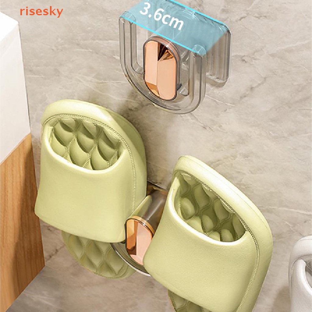 Giá Treo Dép / Dép Đi Trong Nhà Tắm / Nhà Vệ Sinh Gắn Tường Không Cần Đục Lỗ Đơn Giản