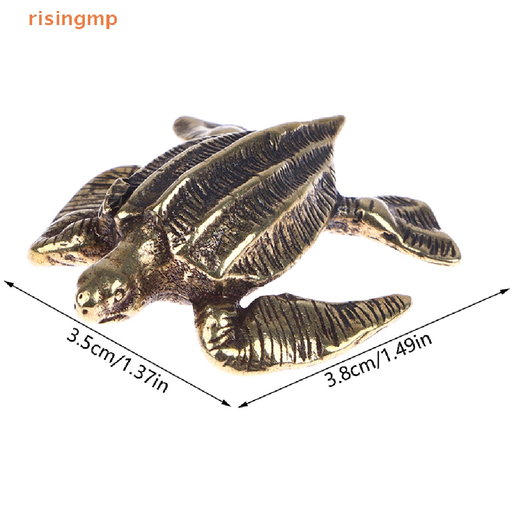 Đồ trang trí Rùa Biển Mini Bằng Đồng Thau Để Bàn Trang Trí