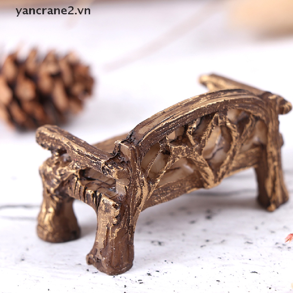 Đồ trang trí Băng Ghế Công Viên Mini Trang Trí Nhà Búp Bê / Tiểu Cảnh {yancrane2.vn} {YAN2}