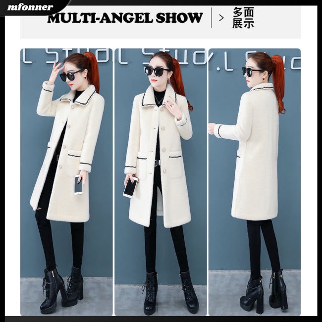 Áo Khoác Lông Nhung Tay Dài Màu Sắc Thời Trang Dành Cho Nữ