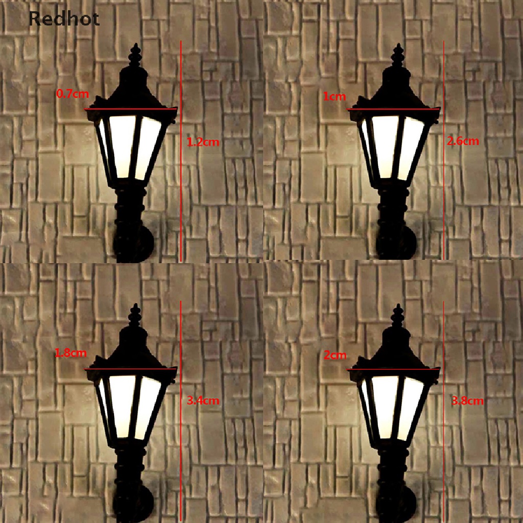 &lt; Redhot &gt; Đèn Gắn Tường Mini Cho Nhà Búp Bê