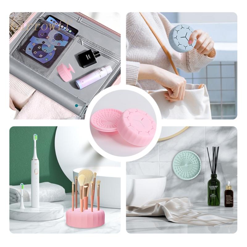 Miếng Silicone Vệ Sinh Cọ Trang Điểm Tiện Lợi