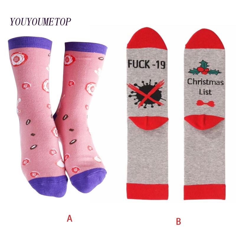 Vớ Cotton In HọA TiếT GiáNg Sinh Vui NhộN