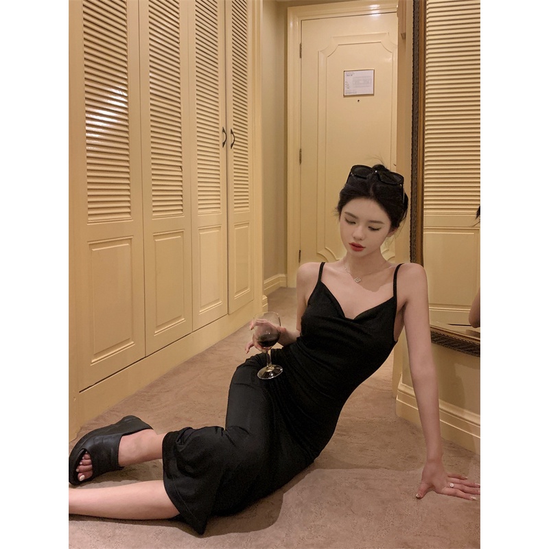 Đầm Lửng Hai Dây Dáng Ôm Xếp Ly Kiểu Hàn Quốc Thời Trang Mùa Hè Cho Bạn