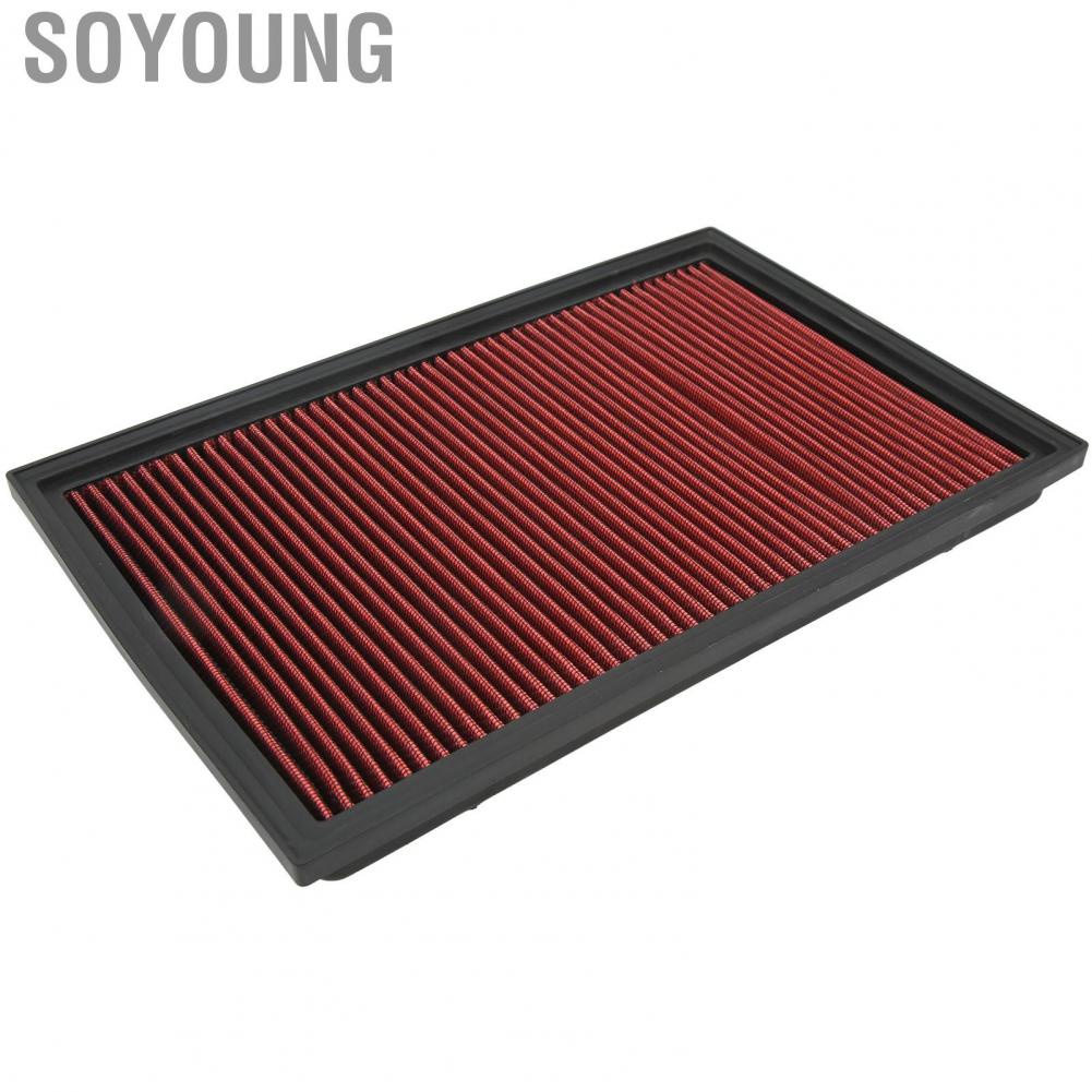 Soyoung Engine Air Cleaner High Flow Car Filter Practical Reusable for Vehicle