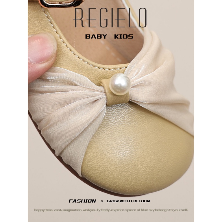 Hàng Mới Về Giày Sandal Công Chúa Đế Bằng Chống Trượt Thời Trang Xuân Thu Cho Bé Gái