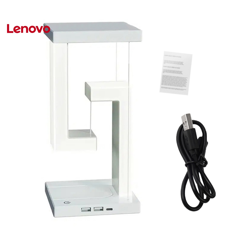 Đèn LED Để Bàn 2 Trong 1 Chống Trọng Lực 10W Sạc Điện Thoại Không Dây Hình Hoa Hướng Dương