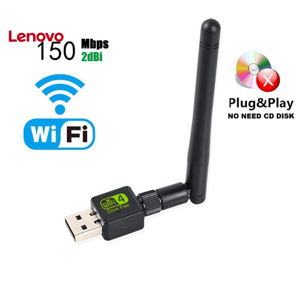 Thẻ Mạng Không Ổ Đĩa USB 2.0 150Mbps RTL8188GU Cho Máy Tính