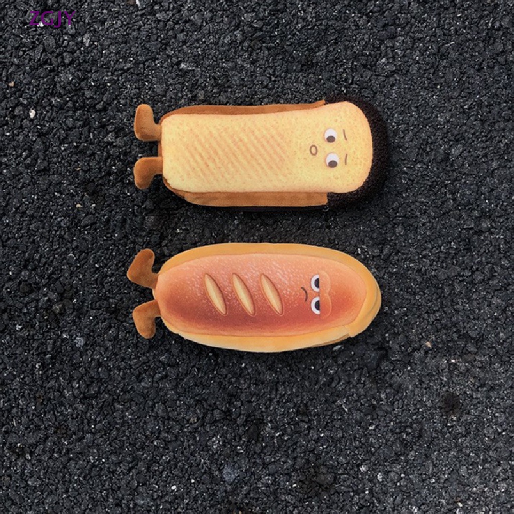 Túi Đựng Bút Hình Bánh Mì Có Khóa Kéo Sức Chứa Lớn Dễ Thương Mới