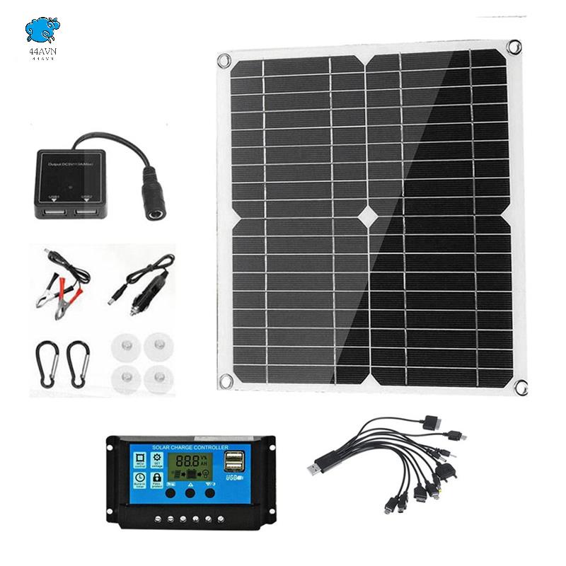 Bảng Điều Khiển Sạc Năng Lượng Mặt Trời 80W 18V Cổng USB Chống Nước Cho Điện Thoại / Máy MP3 / Xe Hơi