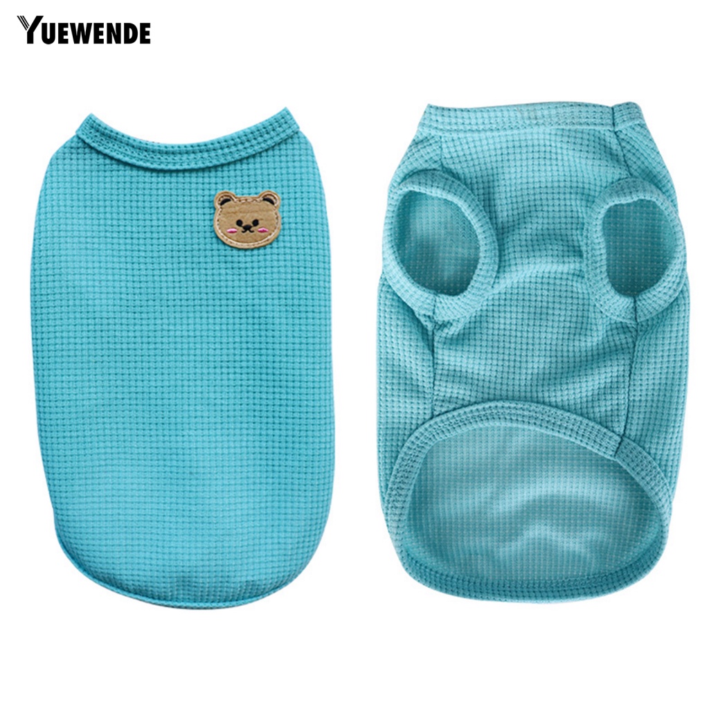 Áo Không Tay Màu Sắc Tươi Sáng In Họa Tiết Bánh Waffle Dành Cho Thú Cưng