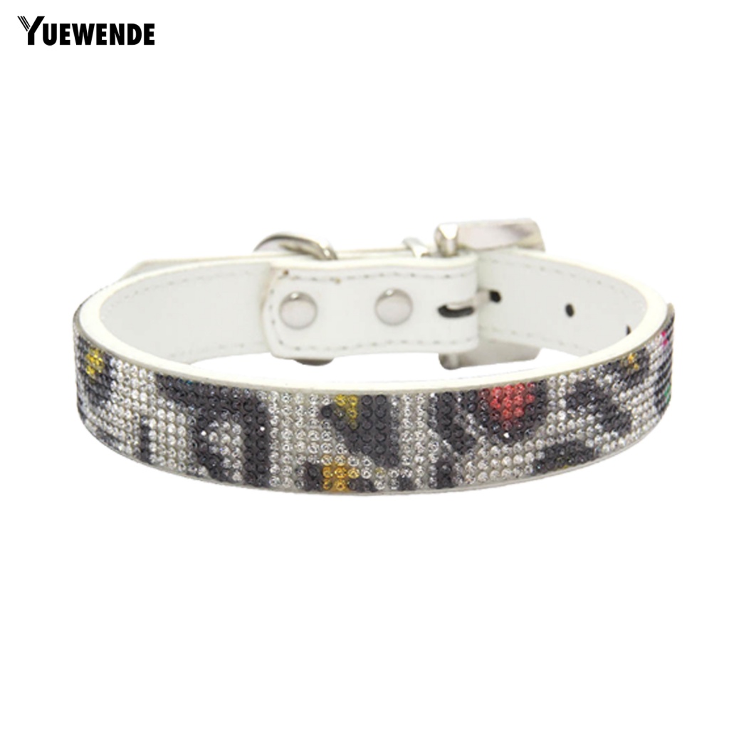 Vòng Cổ Giả Da Đính Đá Chống Lạc Cho Thú Cưng