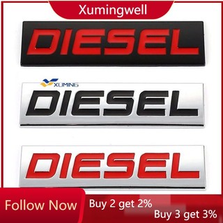 Hình Dán Logo Diesel 3D Bằng Kim Loại Cho Xe Hơi