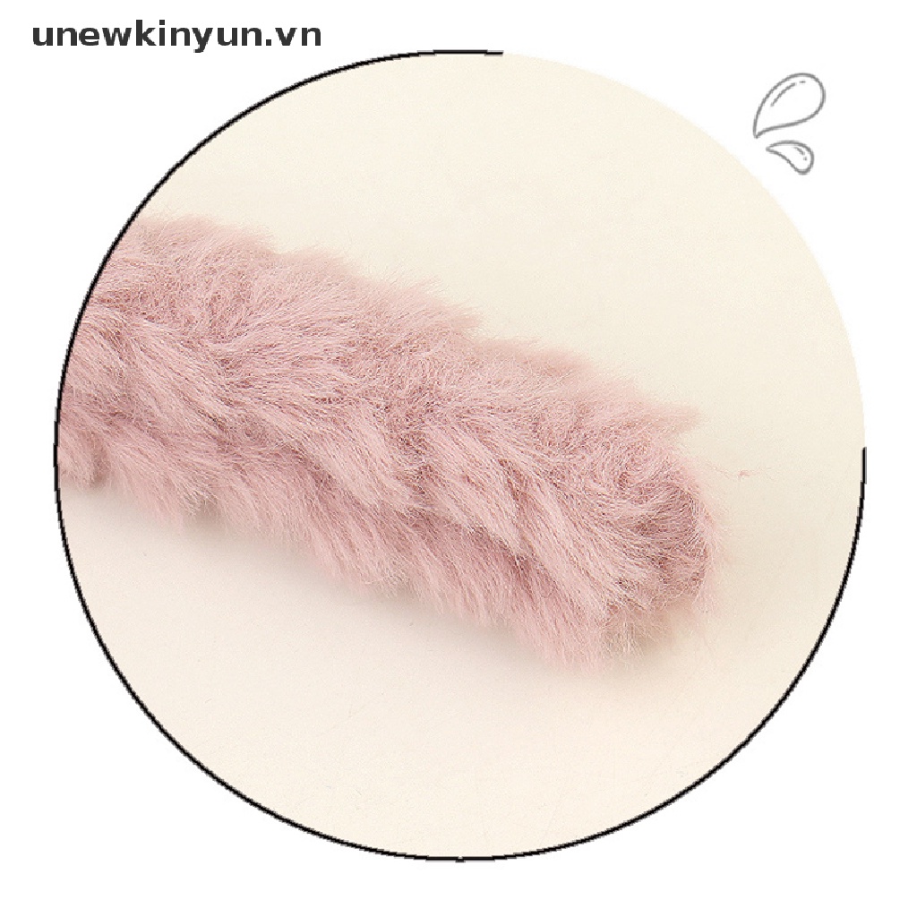 Băng Đô Cài Tóc Hình Tai Gấu Bằng Vải Bông Không Trượt Thời Trang Dành Cho Nữ