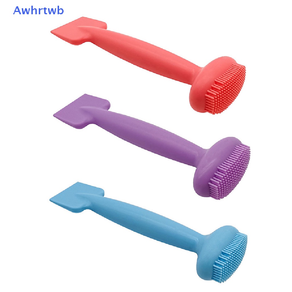 1 Cọ Rửa Mặt Silicone Hai Đầu Mềm Mại Mới