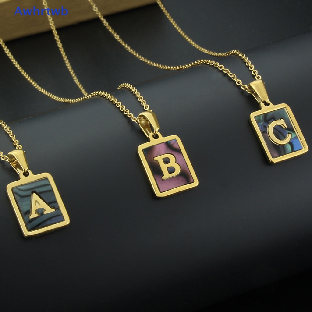 Vòng cổ Mặt 26 Chữ Cái Bằng Thép Không Gỉ Mới