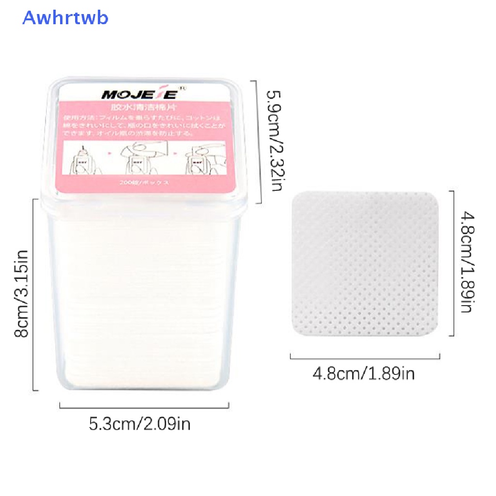 Set 200 Miếng Cotton Dùng Để Tẩy Keo Dán Mi Giả Mới