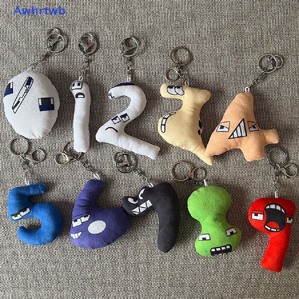 Awhrtwb Búp Bê Nhồi Bông Hình Chữ Số Huyền Thoại Thời Trang Có Móc Khóa Xe Hơi / Túi Xách Mới