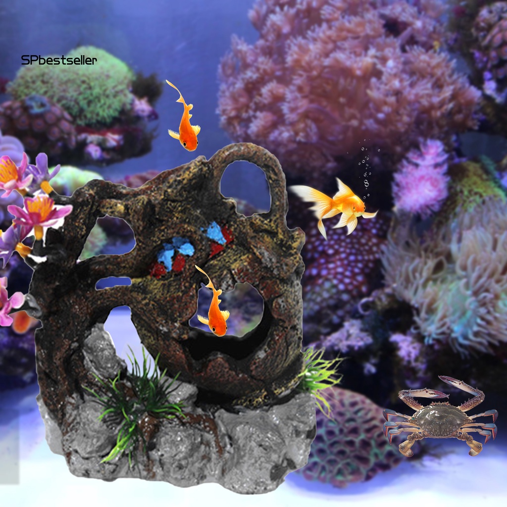 Lá Cờ Ẩn Trang Trí Bể Cá Bằng Nhựa Resin