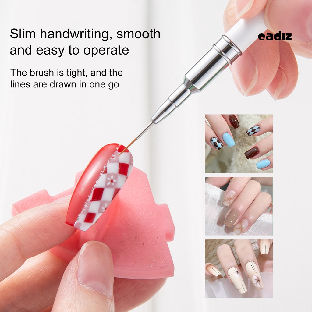 Bút Vẽ Móng Nghệ Thuật 7 / 15 / 20 / 25 / 30mm Tay Cầm Chống Trượt Tiện Dụng