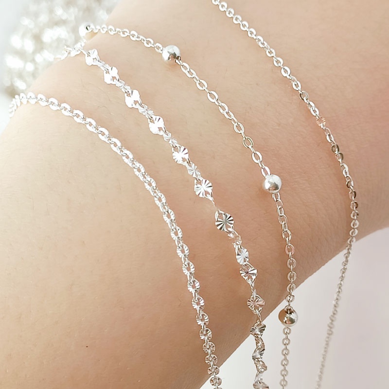 Set 0 Chuỗi Hạt Ngọc Trai 50cm S925 Dùng Làm Vòng Đeo Tay Thủ Công