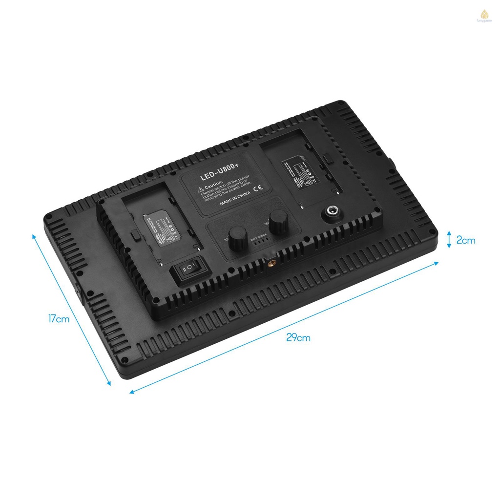 Bảng Đèn LED Andoer LED-800 Bóng 800 Bóng 3200-5600K Có Thể Điều Chỉnh Nhiệt Độ Kèm Barndoor 1