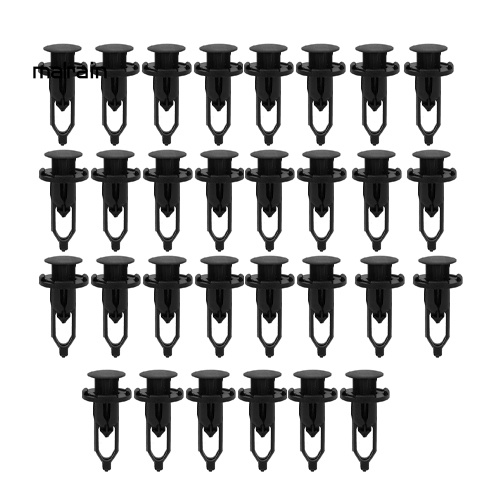 Bộ 30 Đinh Tán Nhựa Màu Đen Chuyên Dụng Cho Xe Hơi Toyota