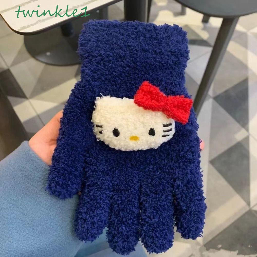 Găng Tay Giữ Ấm Chống Gió Hình Mèo Dễ Thương Cho Bé