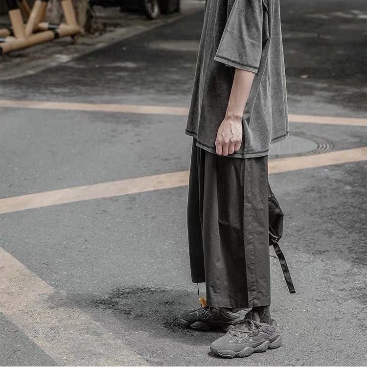 Quần Baggy Ống Rộng Phong Cách Nhật Bản Thời Trang Xuân Hè Hàng Mới Dành Cho Nam