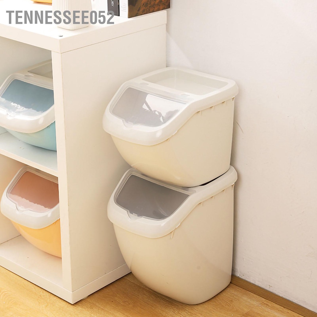 Tennessee052 Thùng Lưu Trữ Ngũ Cốc Đa Năng Công Suất Lớn Hộp Bảo Quản Thức Ăn Cho Thú Cưng Bột Gạo