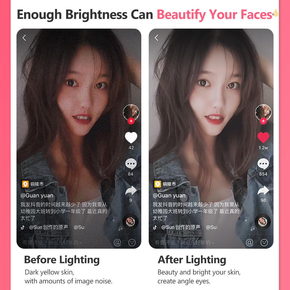 Vòng Đèn LED 26cm / 10.2 Inch 3200K-5600K Có Thể Điều Chỉnh Độ Sáng Với Giá Đỡ Ba Chân 120cm Hỗ Trợ Live Stream / YouTube Vi