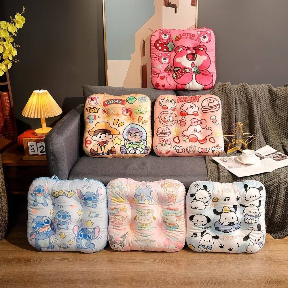 Si Sanrio Pochacco Lotso Gối Sofa Văn Phòng Dày Dặn Chống Trượt Hình Gấu Dâu Tây Hoạt Hình