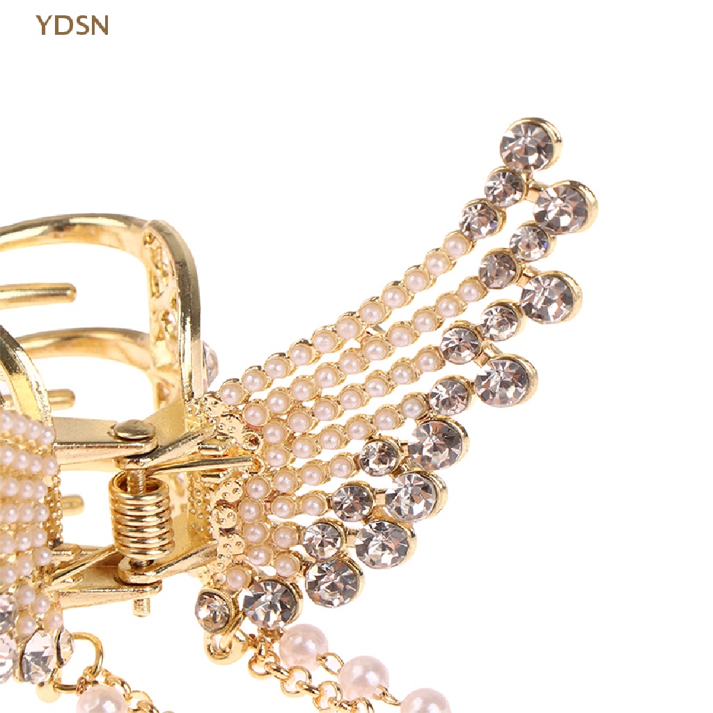 Kẹp Tóc Cá Mập Đính Đá / Ngọc Trai / Hoa / Bướm Xinh Xắn Cho Nữ