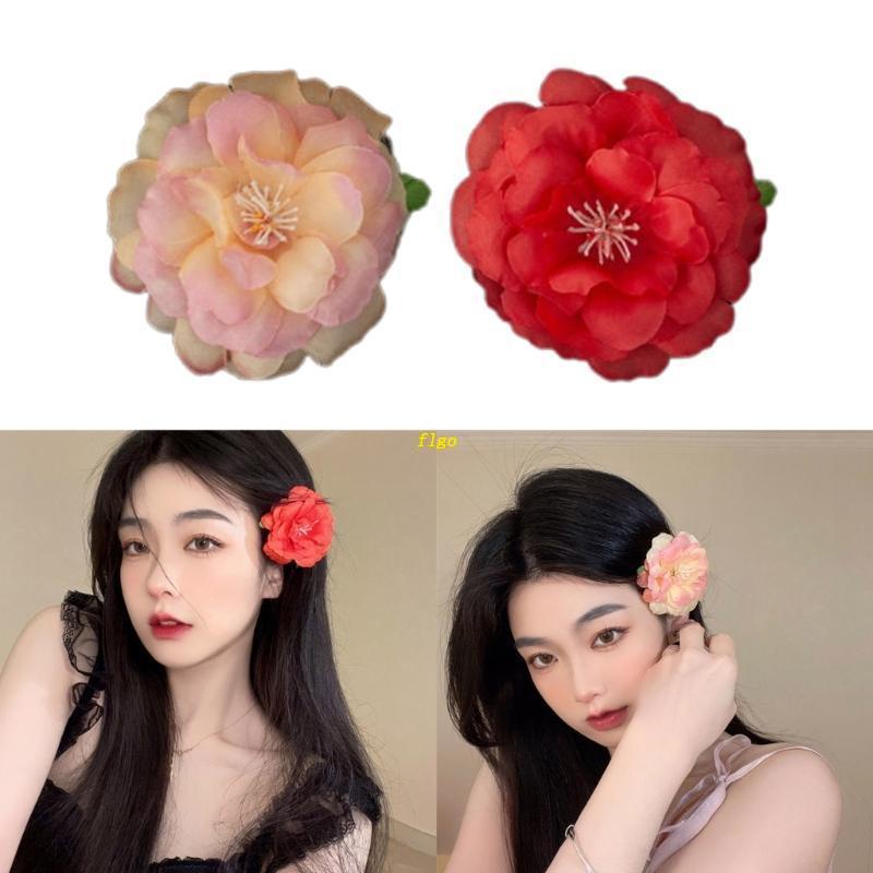 Kẹp Tóc Hình Hoa Trà Cho Nữ